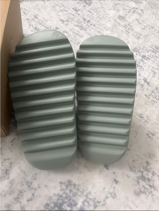 Yeezy Slide Sandals in Sage Green main image 4